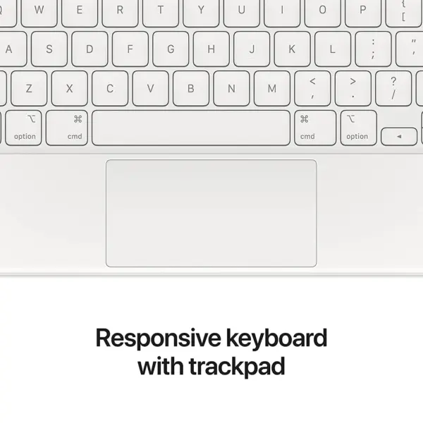 Apple Magic Keyboard - White | Compatible with iPad Pro 11" (1st-4th Gen), 12.9" (1st-6th Gen) & iPad Air (4th-6th Gen) - Image 3