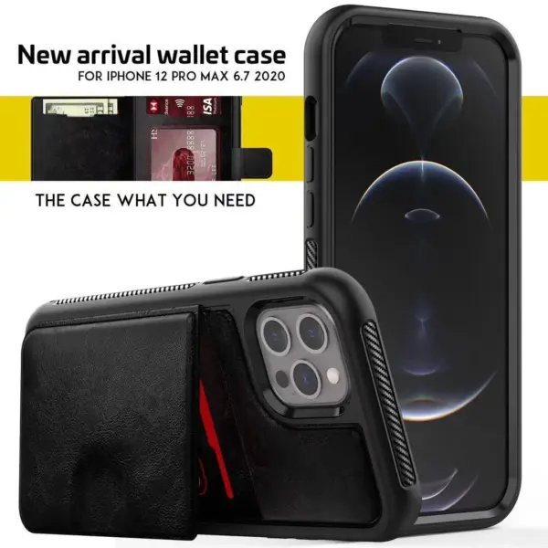 Cover Wallet Case For iPhone ( X to 12 Pro Max )