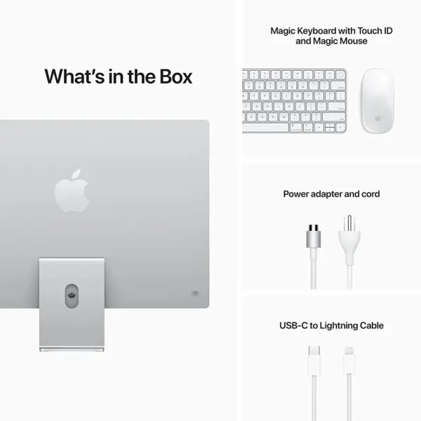 Apple iMac 24-inch M1 Customized (8CPU/8GPU, 8GB Or 16GB RAM, 512GB or 1TB) Arabic & English Versions - Image 4