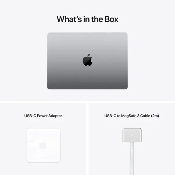 Apple MacBook Pro 14-inch M1 Max Customized (10CPU/(24GPU or 32GPU), (32GB or 64GB RAM), 1TB SSD Arabic - Image 5