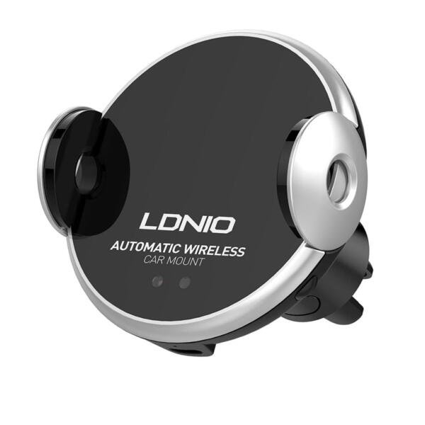 LDNIO Car Phone Holder with a Fast Wireless Charging speed opens and closes automatically - Image 1