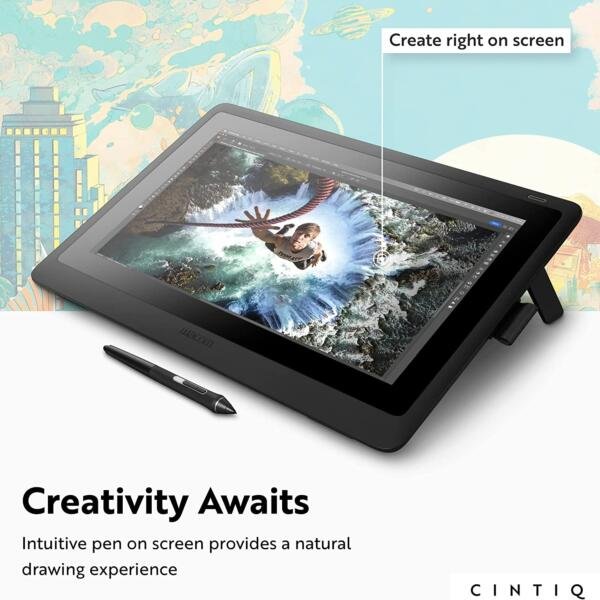 Wacom DTK1660K0A Cintiq 16 Drawing Tablet - Image 2