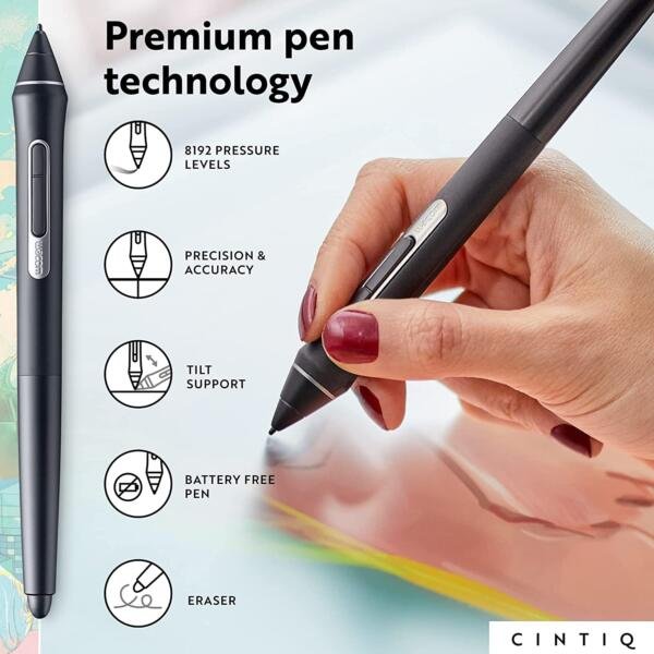 Wacom DTK1660K0A Cintiq 16 Drawing Tablet - Image 4