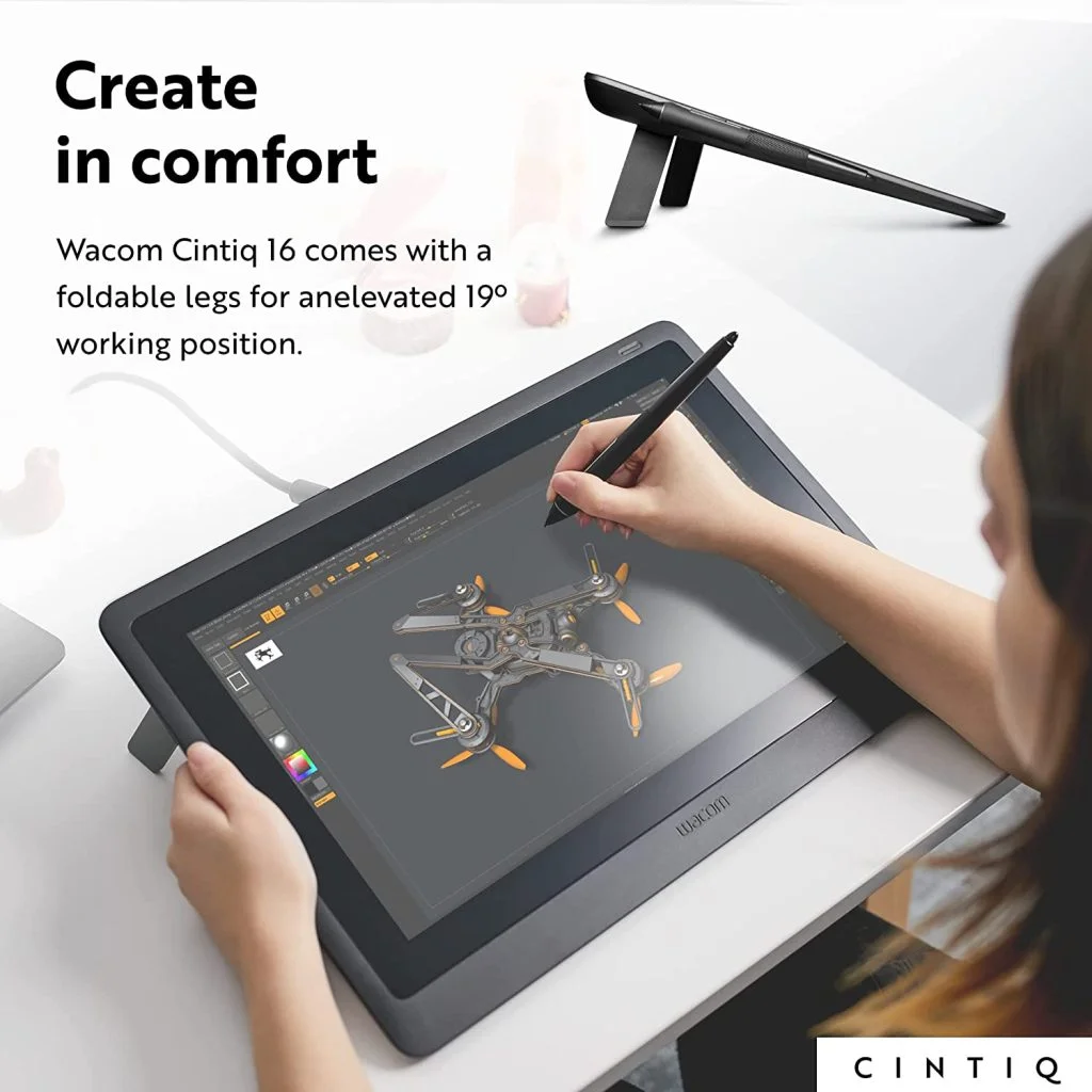 Wacom DTK1660K0A Cintiq 16 Drawing Tablet - Trojan Stores