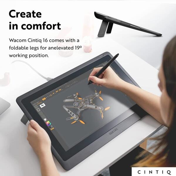 Wacom DTK1660K0A Cintiq 16 Drawing Tablet - Image 6