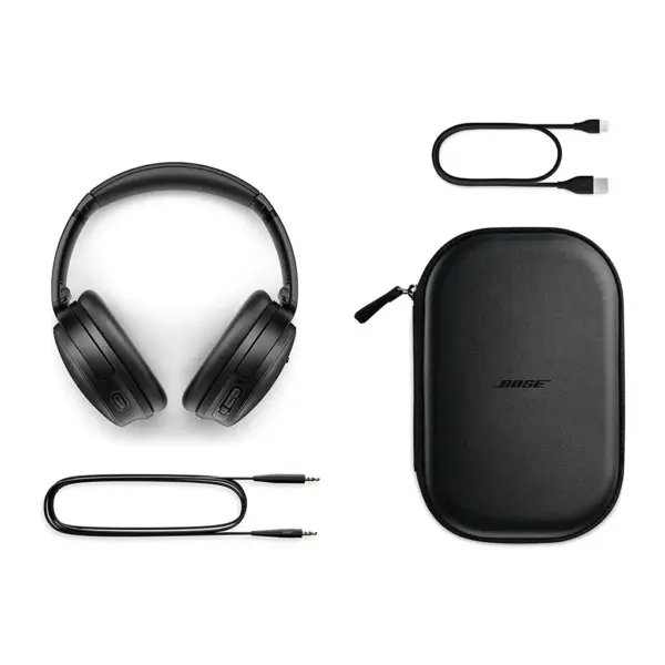 Bose - QuietComfort 45 ( QC45 ), Bluetooth Wireless Noise Cancelling Headphones - Triple Black - Image 3