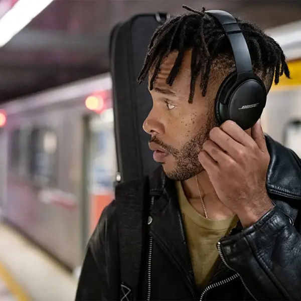 Bose - QuietComfort 45 ( QC45 ), Bluetooth Wireless Noise Cancelling Headphones - Triple Black - Image 4