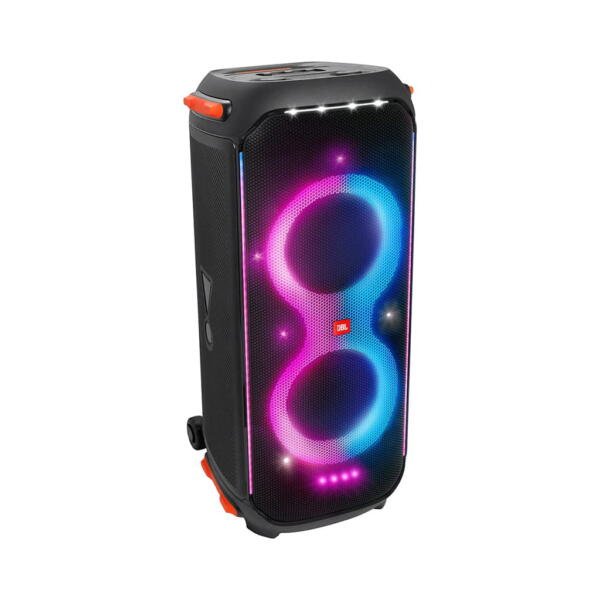 JBL - Partybox 710 Speaker with Powerful Sound, Built-in Lights and Extra Deep Bass, IPX4 Splash Proof, App/Bluetooth Connectivity, Made for Everywhere with a Handle and Built-in Wheels