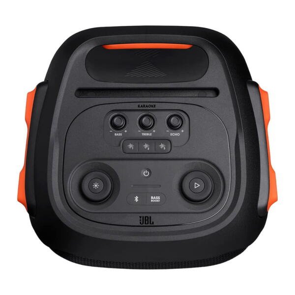JBL - Partybox 710 Speaker with Powerful Sound, Built-in Lights and Extra Deep Bass, IPX4 Splash Proof, App/Bluetooth Connectivity, Made for Everywhere with a Handle and Built-in Wheels - Image 4
