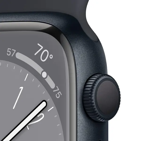 Apple Watch Series 8 45MM, Midnight Aluminum Case with Midnight Sport Band - M/L. Fitness Tracker, Blood Oxygen & ECG Apps, Always-On Retina Display, Water Resistant - Image 3