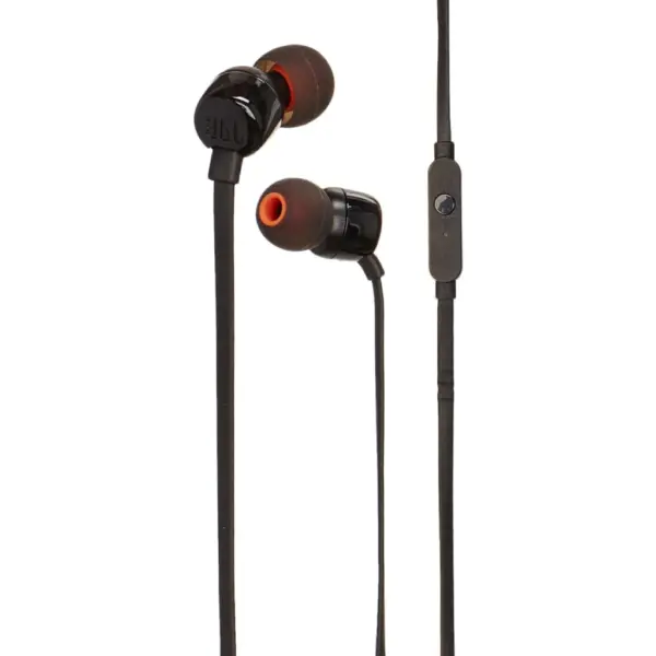 JBL Tune 110 Wired Earphone - Black - Image 1