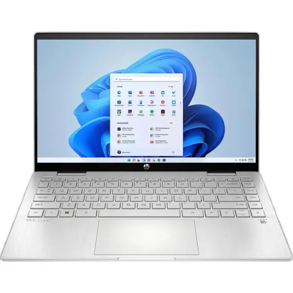 HP Pavilion x360 2-in-1 14-inch ( Touch Screen Laptop ), With Intel Core i5, 8GB Ram, 256GB NVMe M.2 SSD - Silver - Image 1
