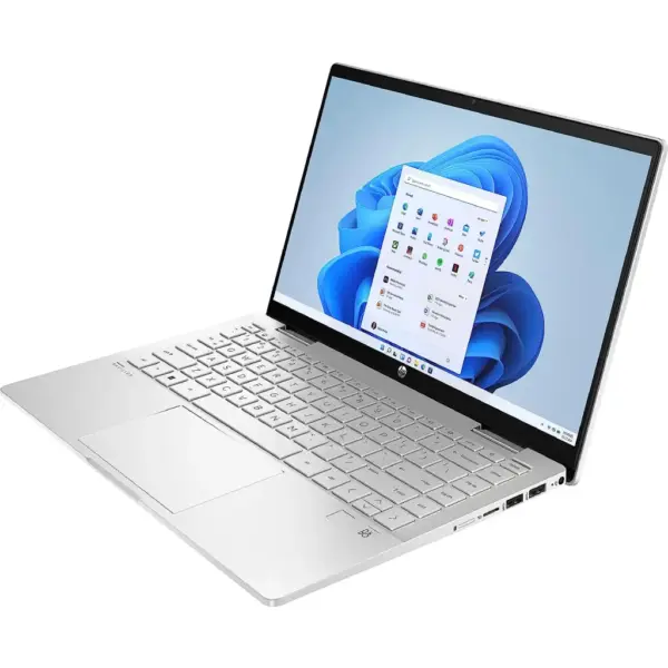 HP Pavilion x360 2-in-1 14-inch ( Touch Screen Laptop ), With Intel Core i5, 8GB Ram, 256GB NVMe M.2 SSD - Silver - Image 5
