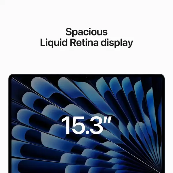 Apple MacBook Air 15inch Liquid Retina Display, with M2 Chip, 8GB Ram, 256GB SSD - Midnight - Image 2
