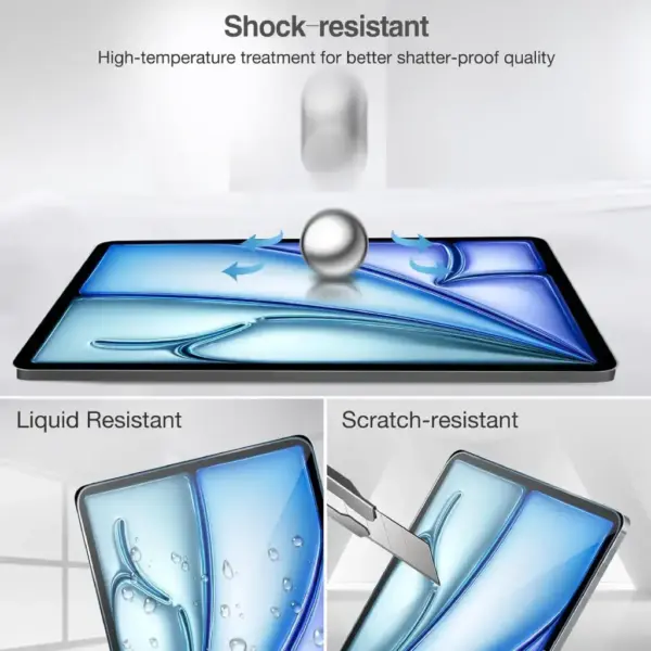 Premium Screen Protector for iPad Series – For all Apple iPad Models (iPad, iPad Pro, iPad Air, iPad Mini), Full Coverage, Ultra-Clarity, and Apple Pencil Ready - Image 4