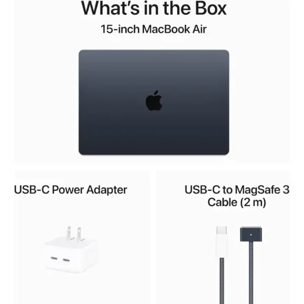 Apple MacBook Air with M3 chip 15-inch Liquid Retina Display, 16GB RAM, 512GB SSD - Midnight (MXD43) - Image 6