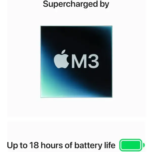 Apple MacBook Air with M3 chip 13-inch Liquid Retina Display, 8GB or 16GB RAM, 256GB or 512GB SSD - Midnight or Starlight , (MRXT3 - MRXW3 - MRXU3) - Image 4