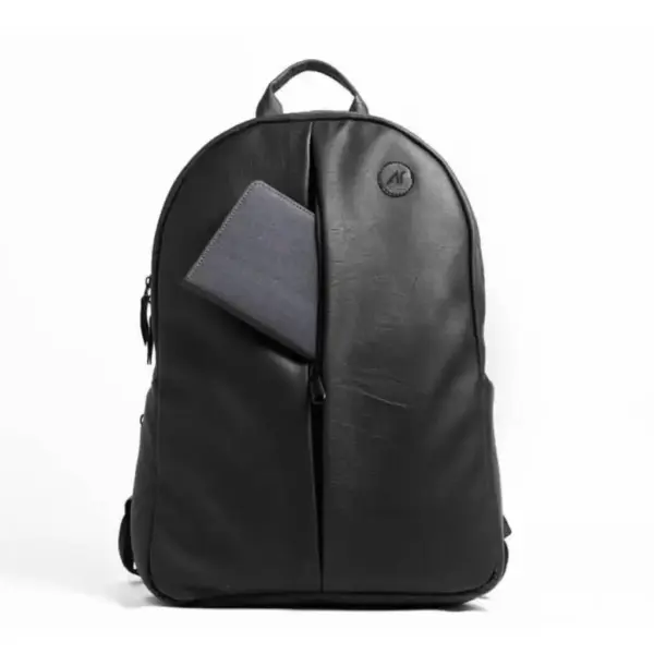 Leather Backpack | Durable & Stylish Backpack for Work & Travel - Black & Brown - Image 1