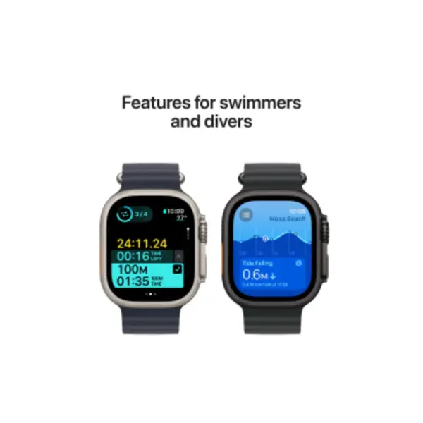 Apple Watch Ultra 2 - 49mm - Black With Black Ocean Band - Image 4