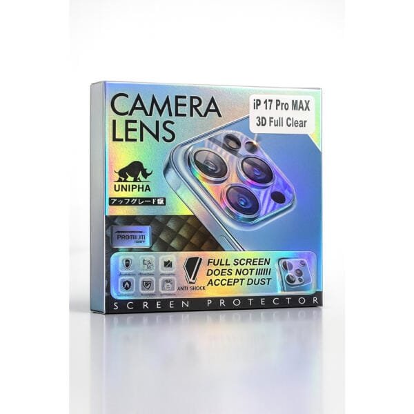 Camera Lens Protector for iPhone 17 / 17 Pro / 17 Pro Max – 3D Full Clear, Anti-Shock, Ultra HD Protection - Image 1